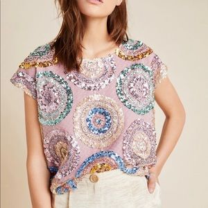 Anthropologie Corey Lynn Calter Jamie Sequin Top